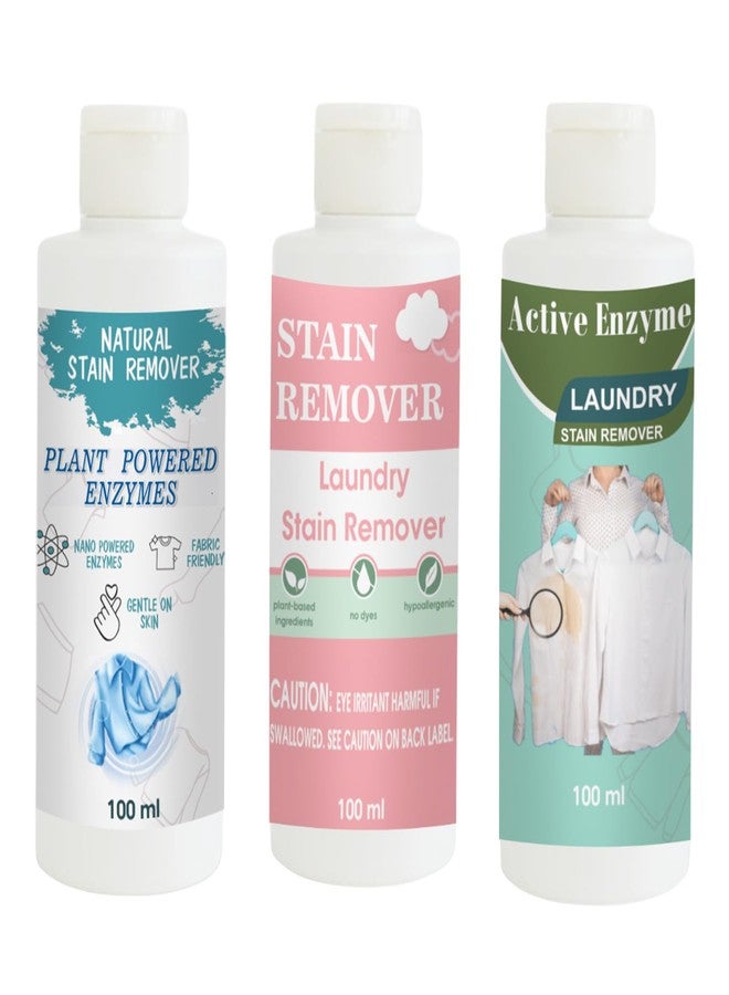 TOOVUS Stain Remover Combo Pack of Shirt, Pink and Pista Stain Remover | Multi-Surface Cleaning Solution for Clothes, Fabrics, Upholstery (100 g Each) - Image 1